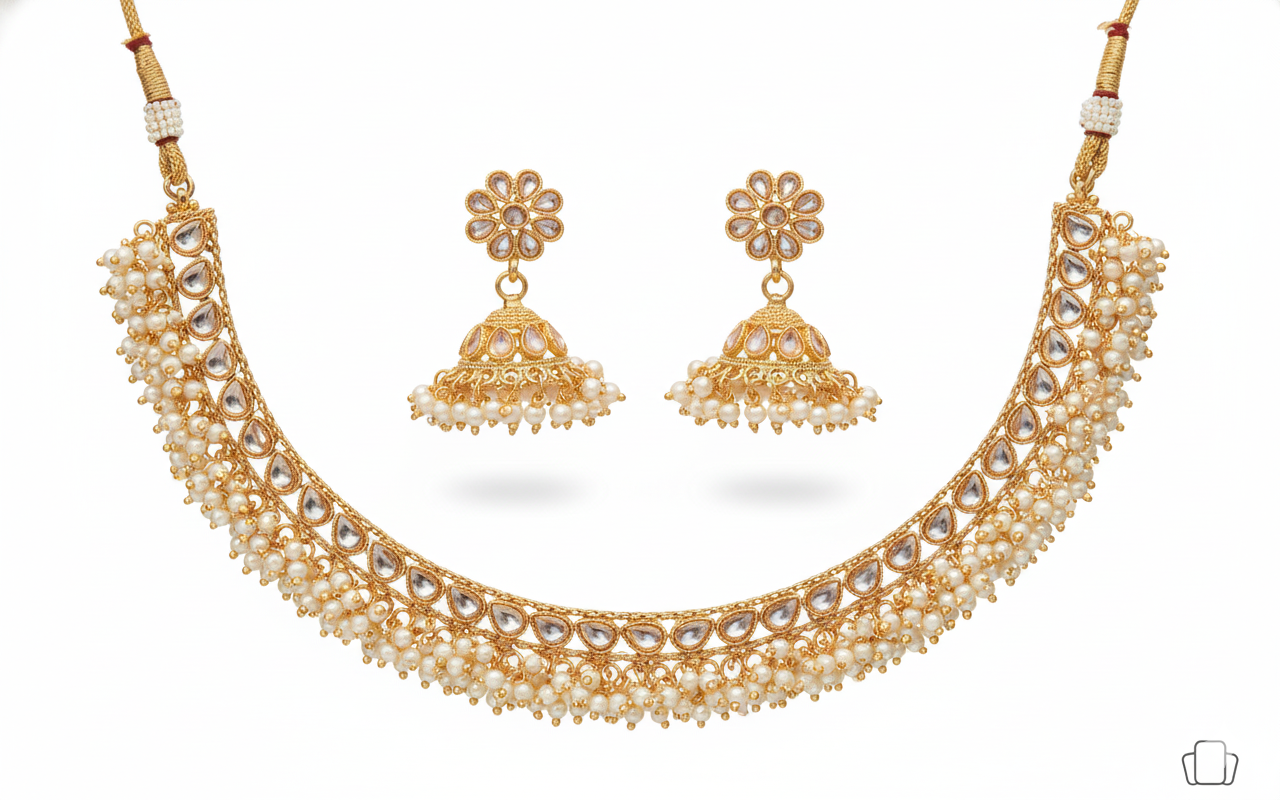 Pearl Crown Set Ajustable