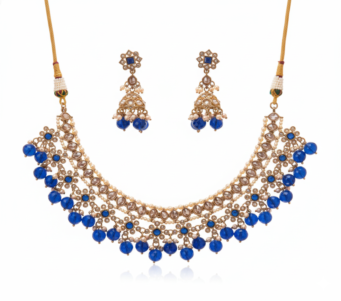 Blue Pearl Set Ajustable