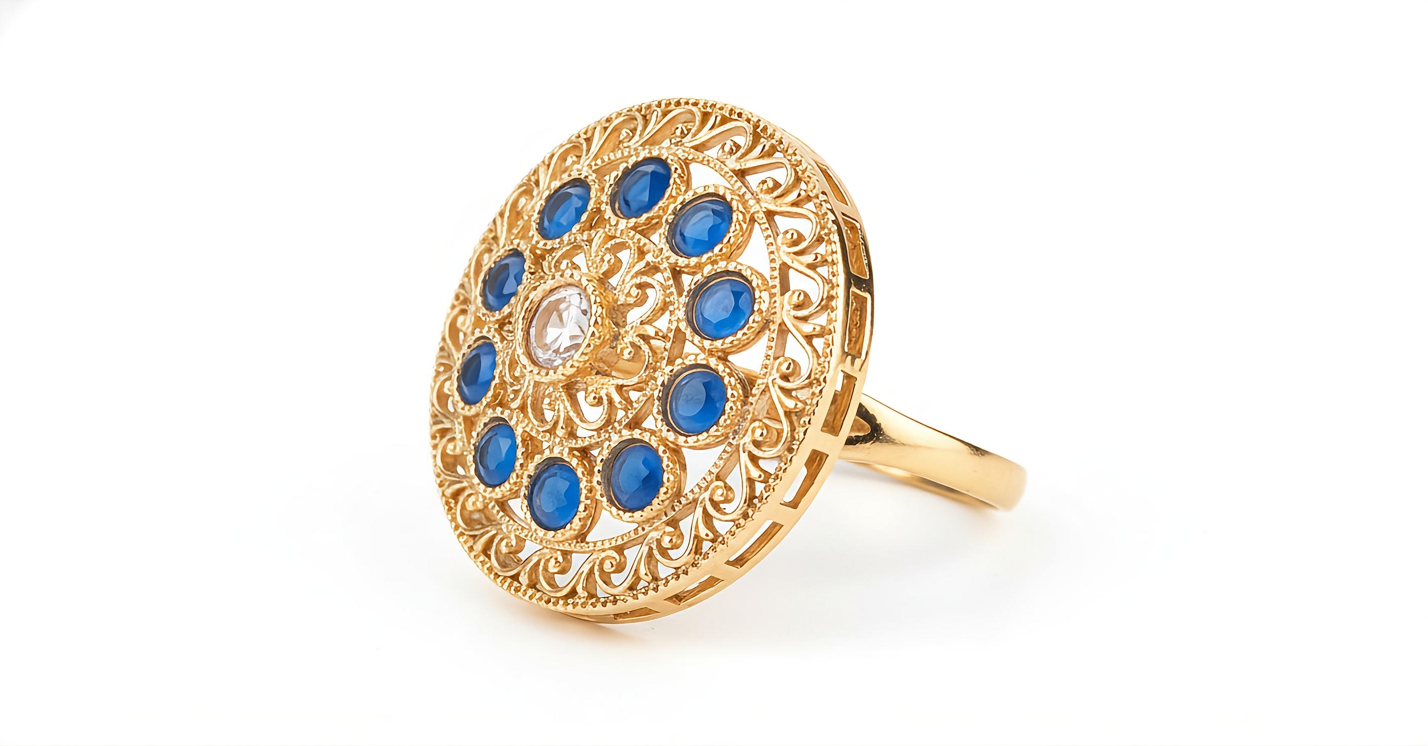 Blue Harmony. Anillo Ajustable