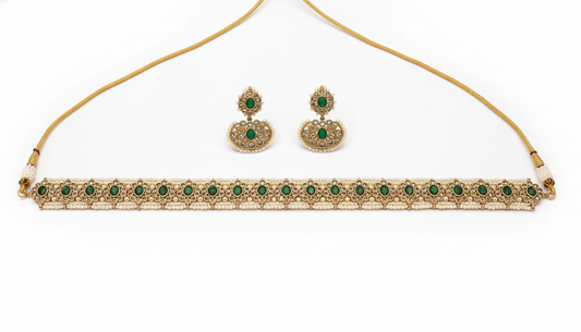 Emerald Chocker Set Ajustable