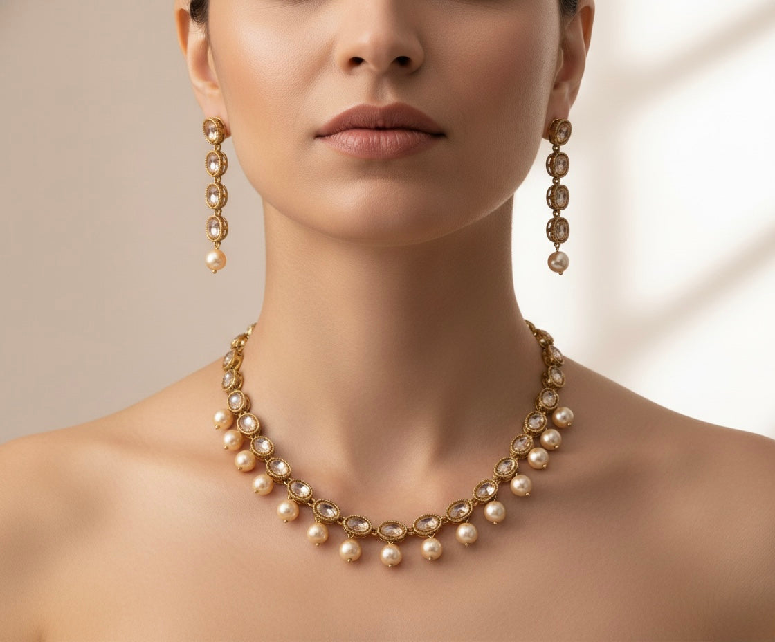 Luxury Pearl Set Ajustable