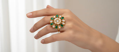 Golden Flora. Anillo Ajustable