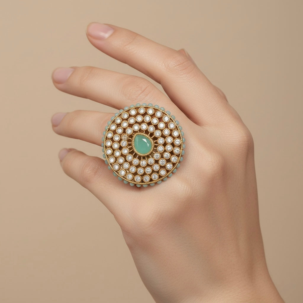 Golden Eclipse. Anillo Ajustable