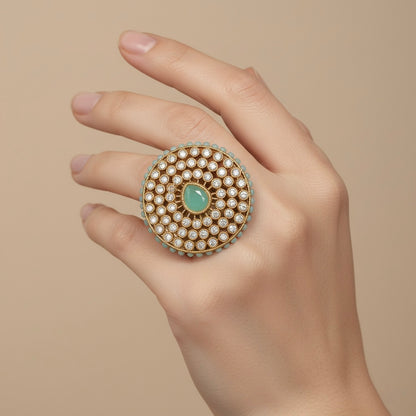 Golden Eclipse. Anillo Ajustable