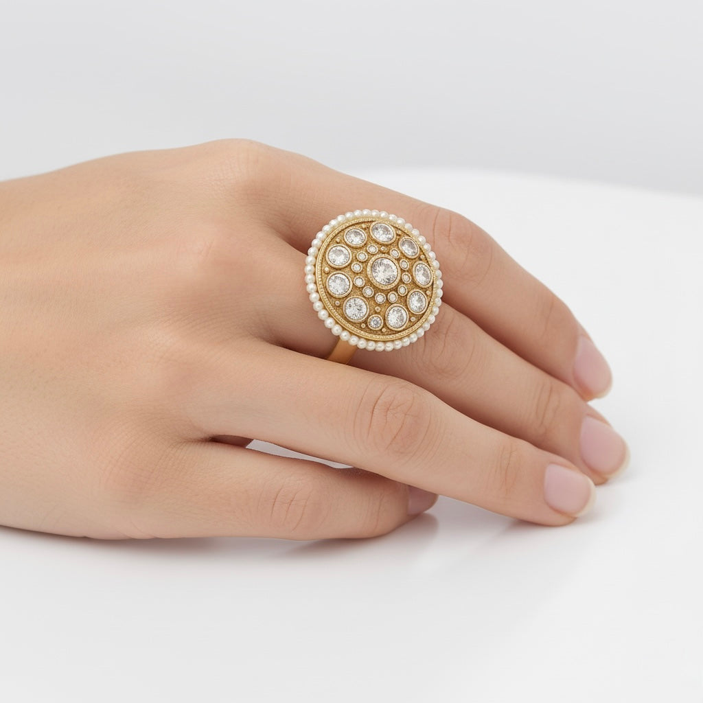 Golden Aurora anillo ajustable