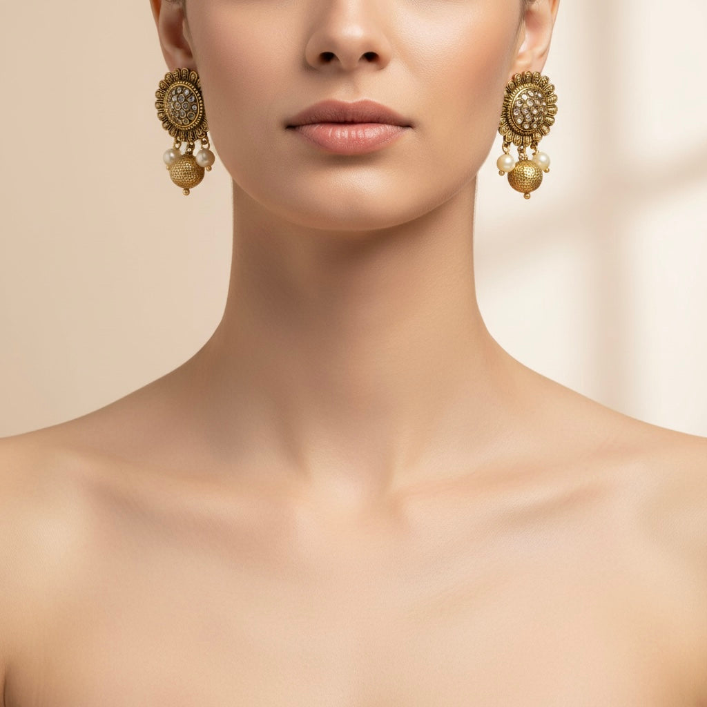 Golden Bloom. Pendientes