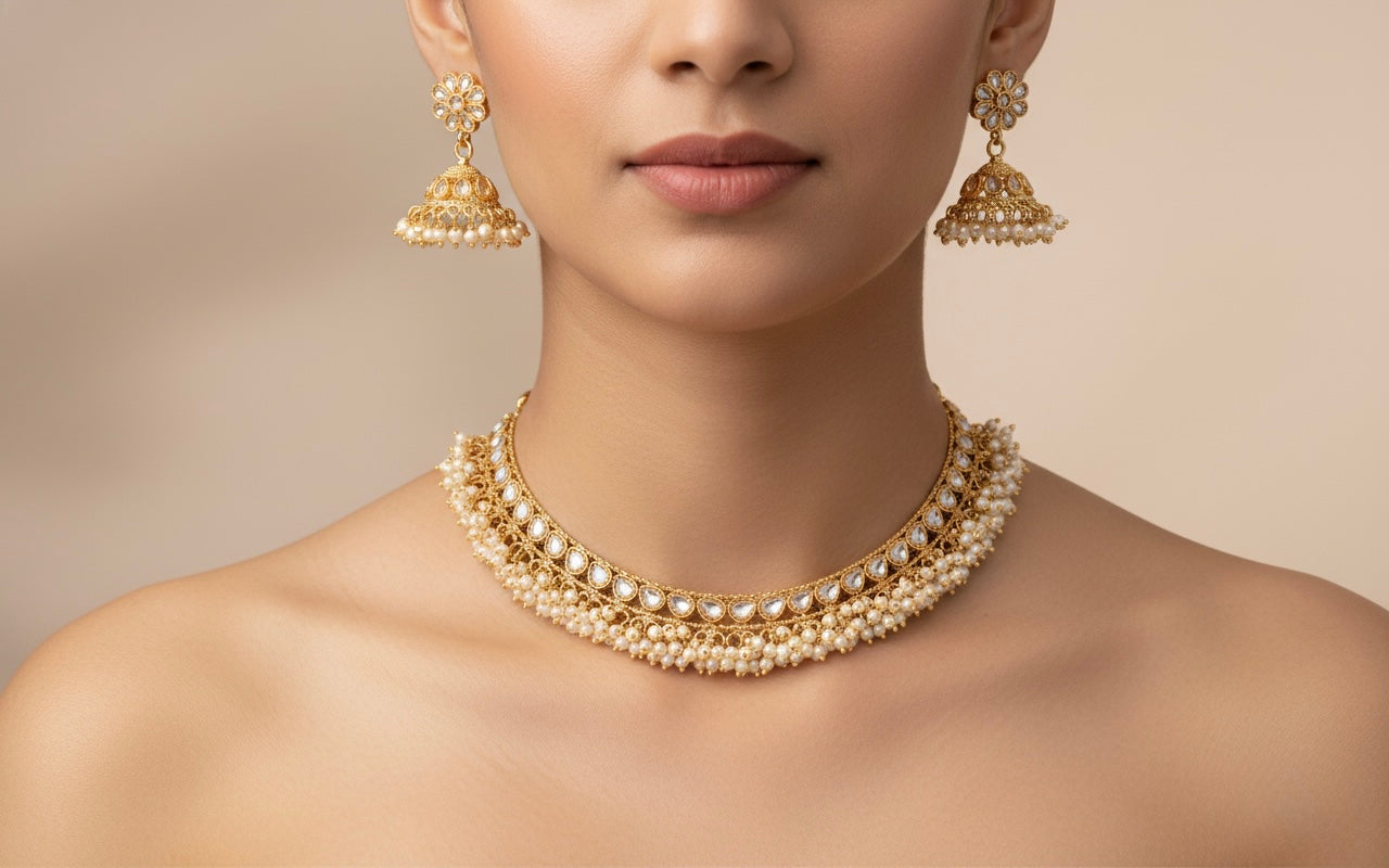 Pearl Crown Set Ajustable