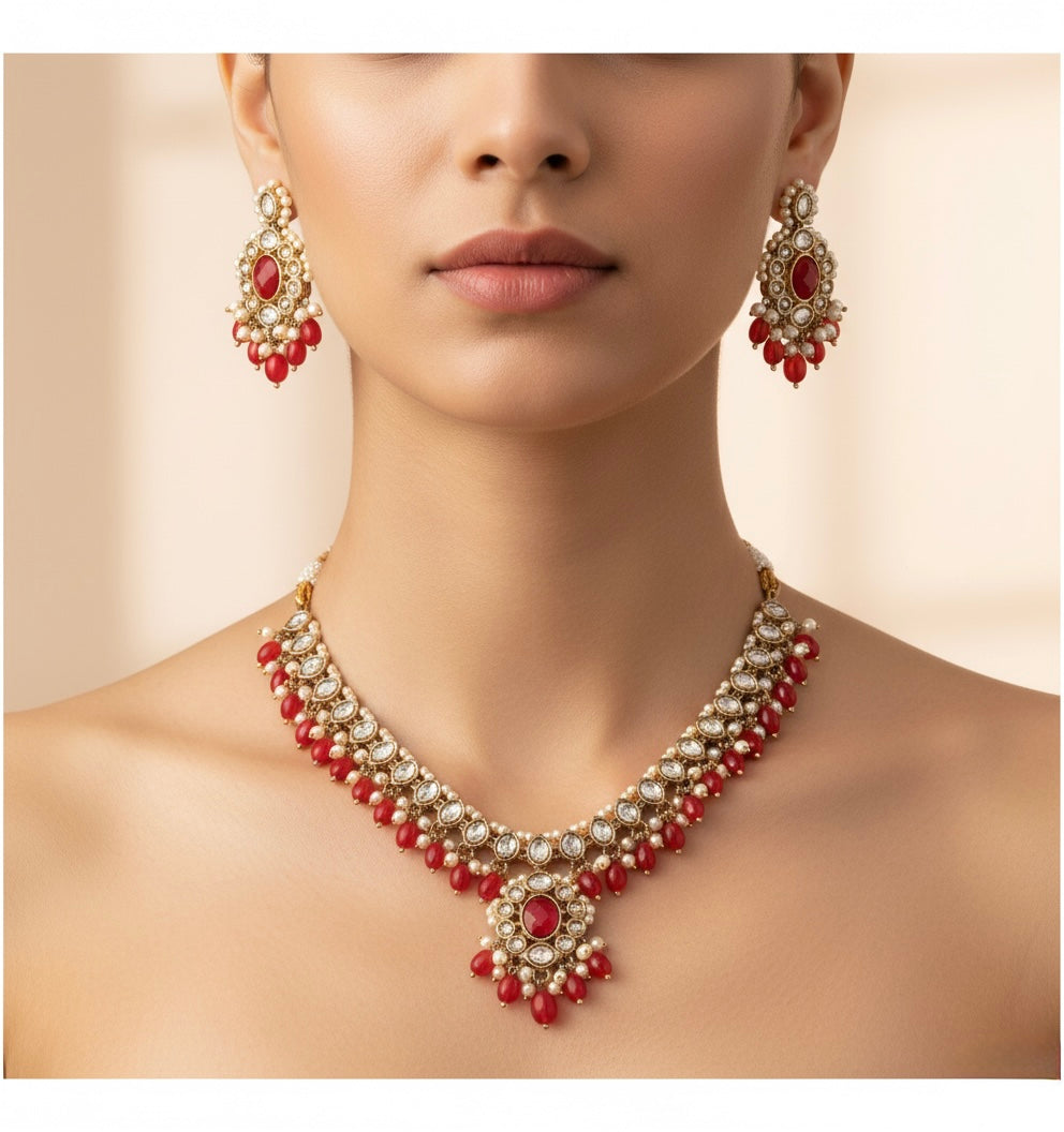 Ruby Crown Set Ajustable